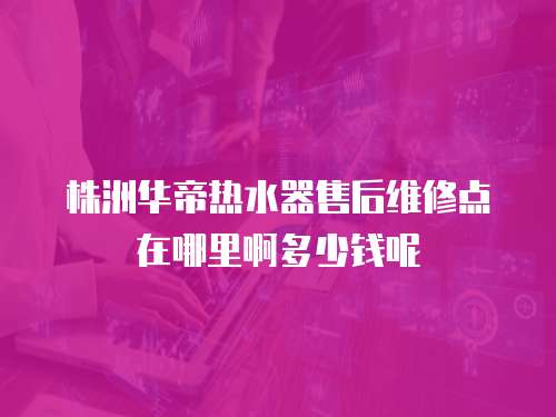 株洲华帝热水器售后维修点在哪里啊多少钱呢